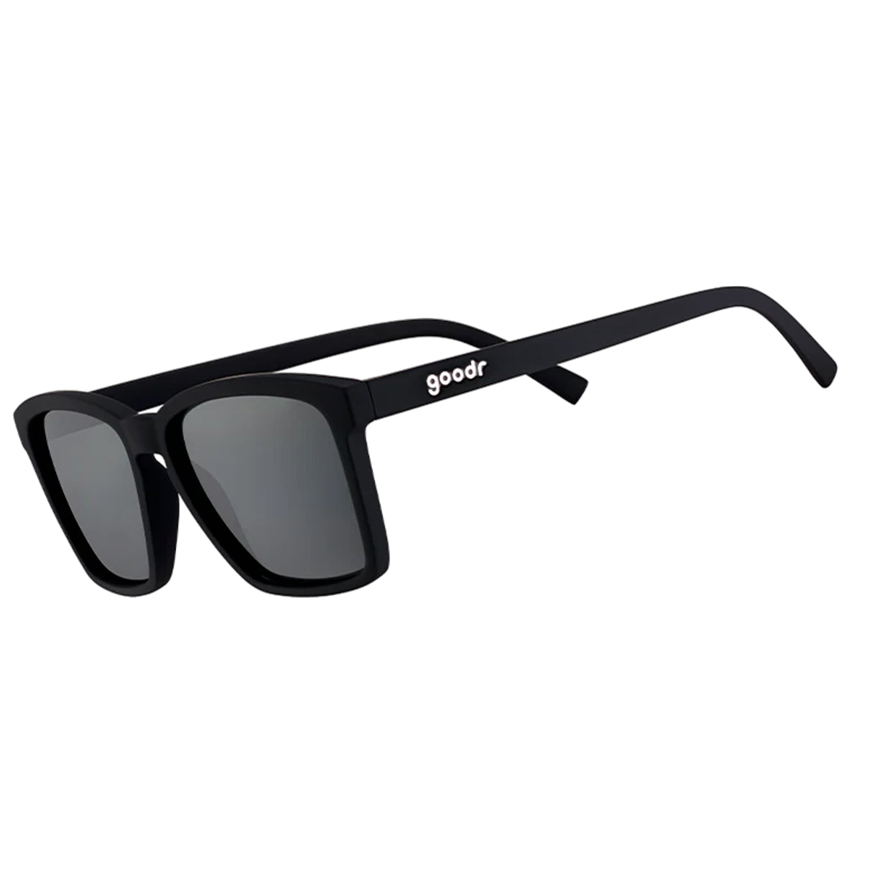 Goodr Level Sunglasses Black Non-Reflective Lenses: Black Frame