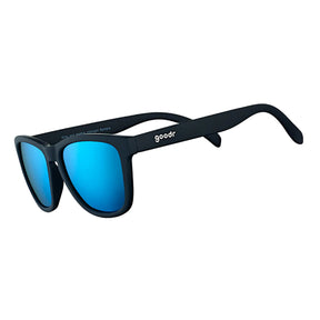 Goodr Midnight Sunglasses Blue Gradient Lenses: Black Frame