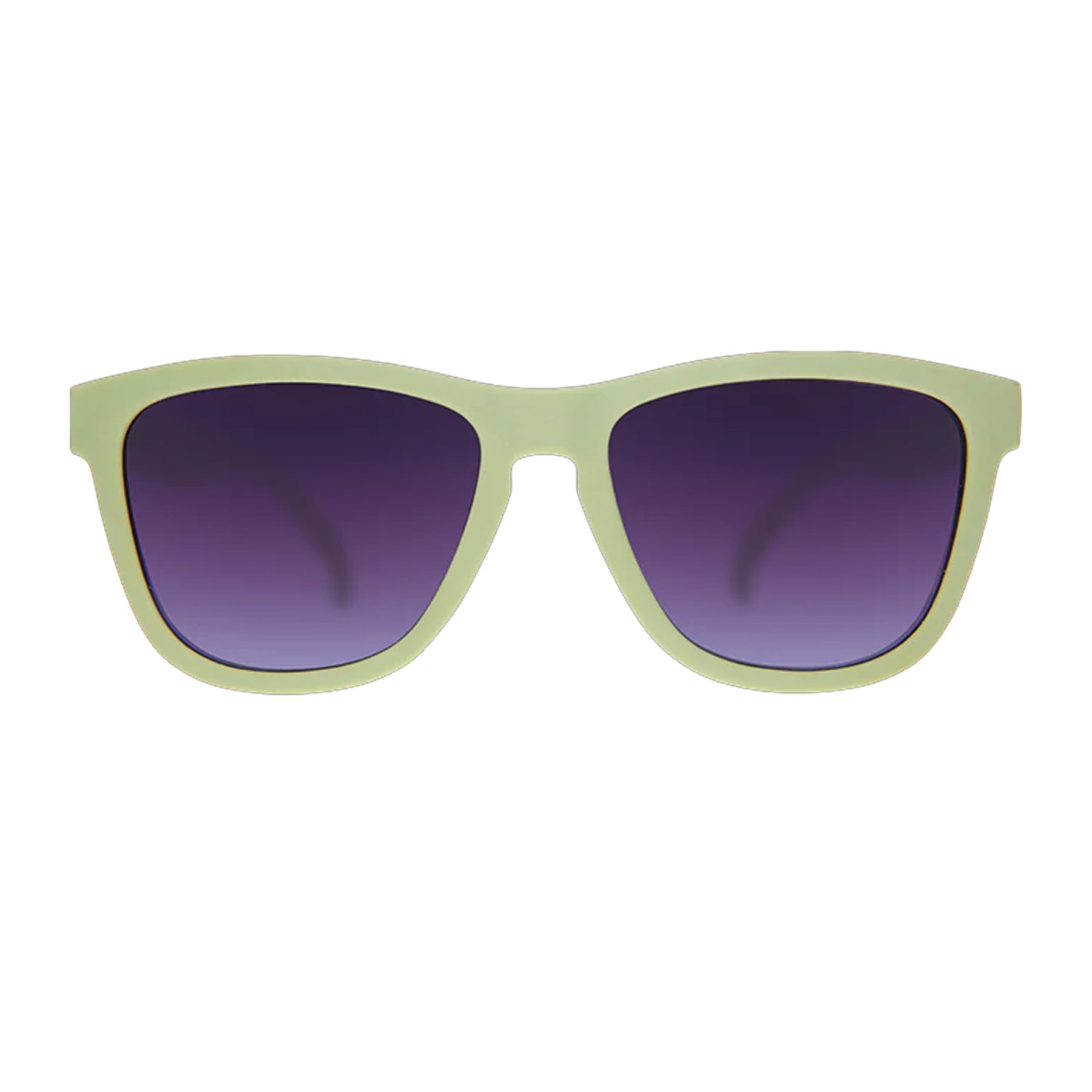 Goodr New Sage Sunglasses Purple Gradient Lenses: Green Frame