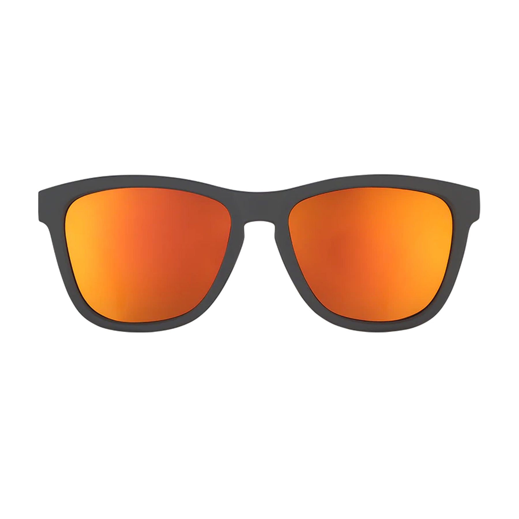 Goodr Whiskey Sunglasses Amber Reflective Lenses: Black Frame