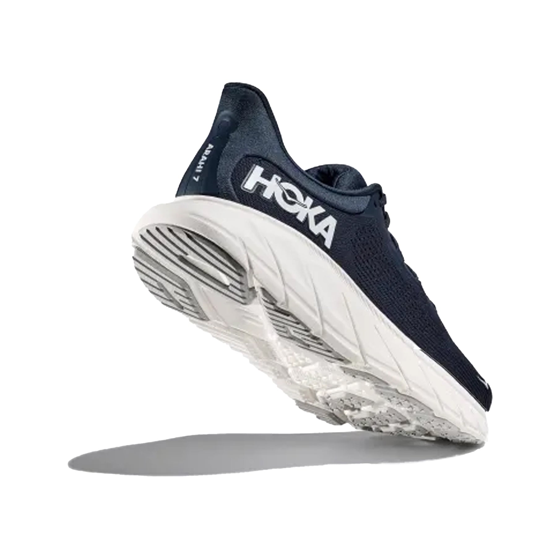 Hoka Arahi 7 Mens Running Shoes: Black/White