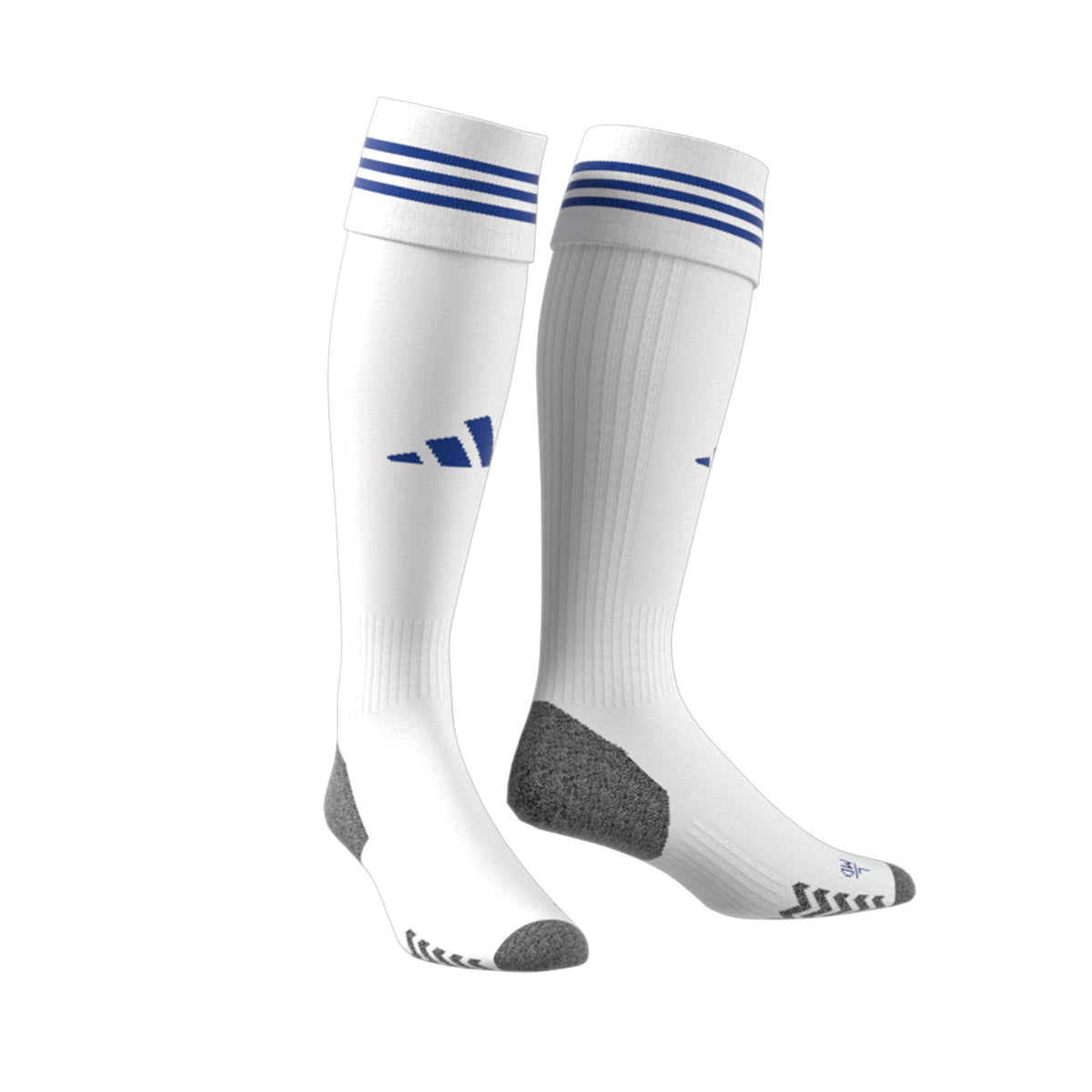 Adisock 23: white/team royal blue