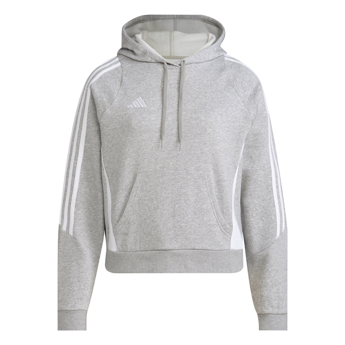 Tiro24 Sweat Hoodie Women: medium grey heather/white