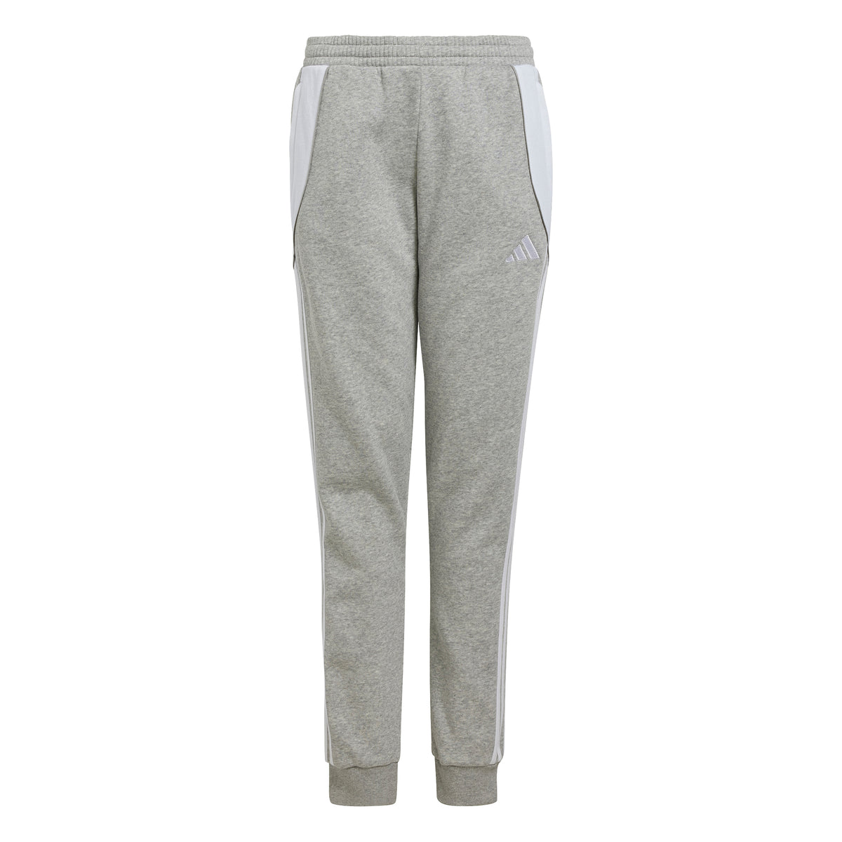 Tiro24 Sweat Pant Youth: medium grey heather/white