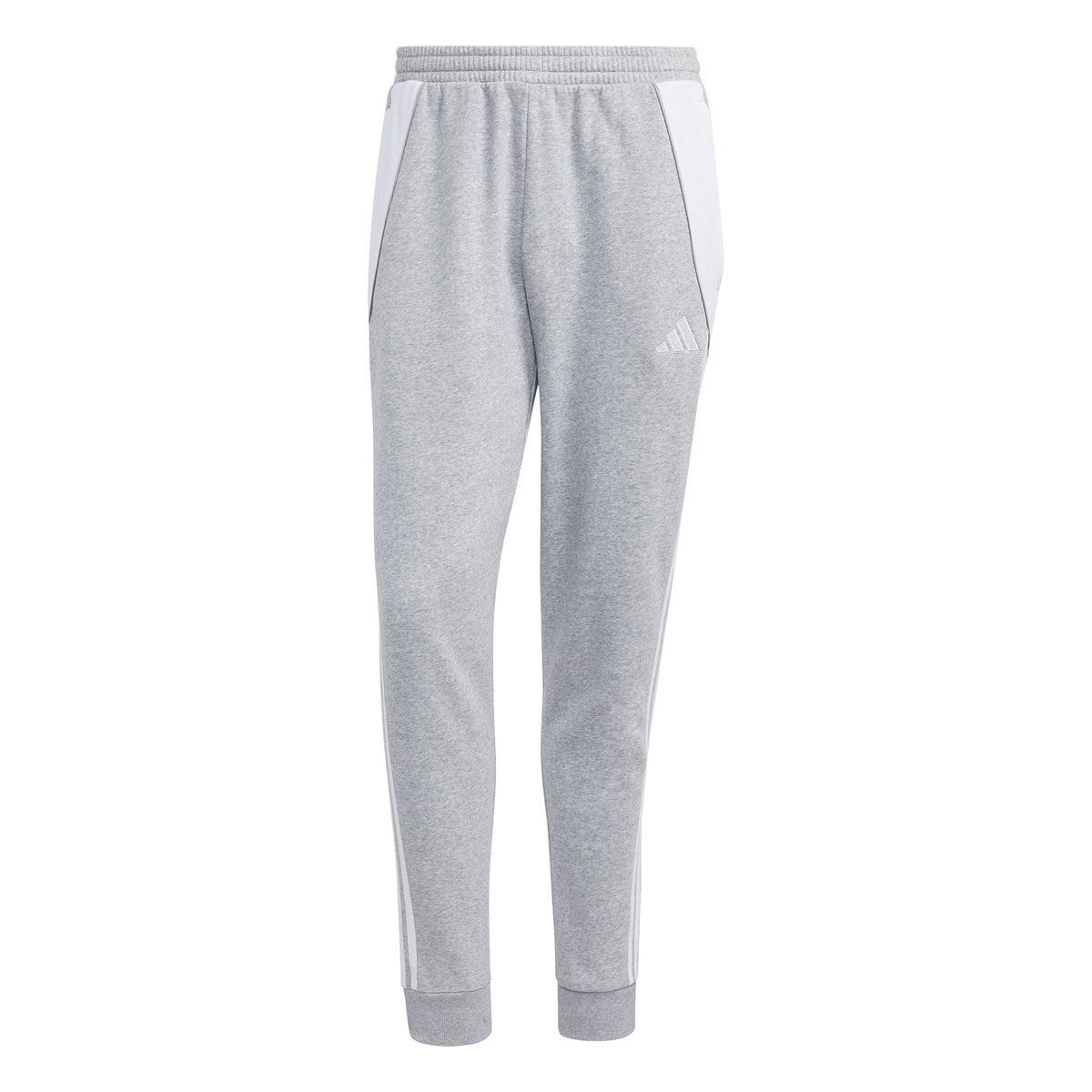 Tiro24 Sweat Pant: medium grey heather/white