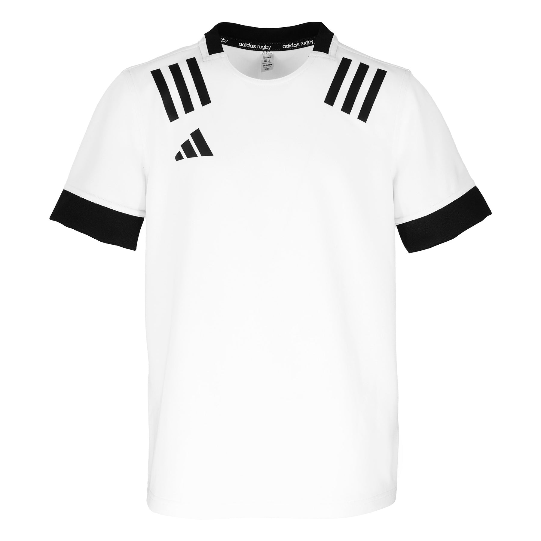 3 Stripe Rugby Jersey Youth: White