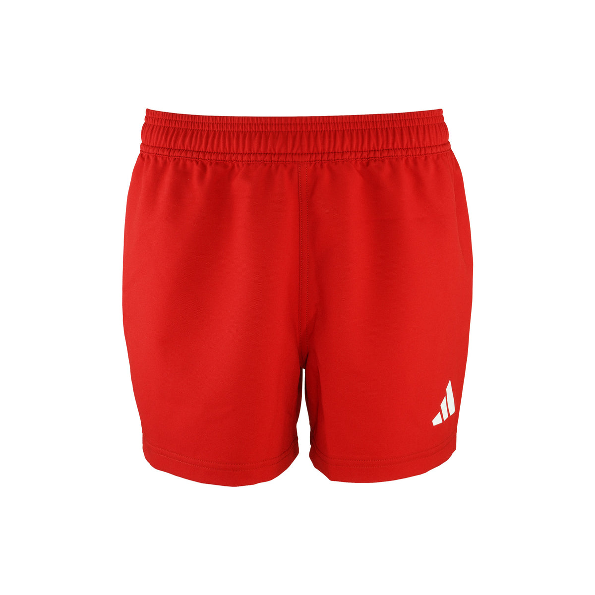 3 Stripe Rugby Short Youth: Red