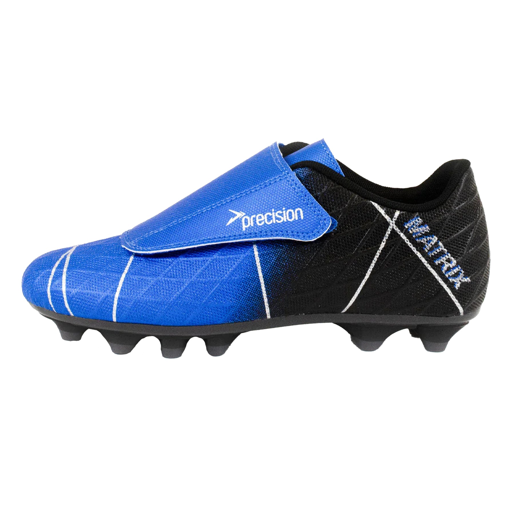 Precision Matrix Junior Football Boots FG: Blue/Black/Silver