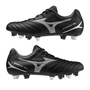 Mizuno Monarcida Neo III Rugby Boots: Black/Silver