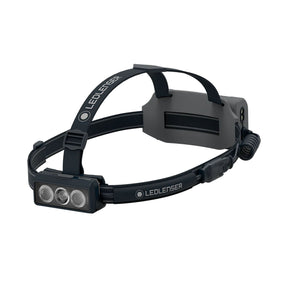 Ledlenser NEo9R Rechargeable Running Head Torch with Chest Strap: Gray/Black