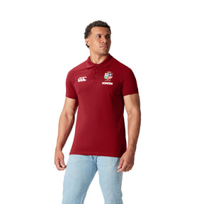 British & Irish Lions Rugby Pique Polo: Red