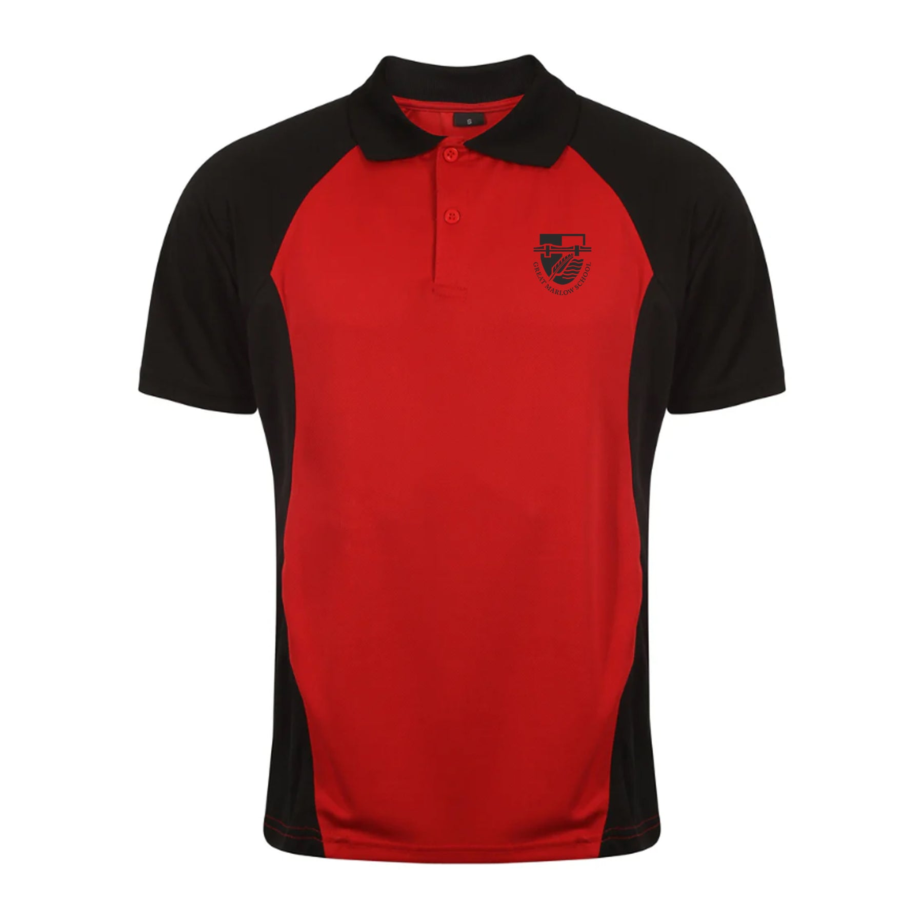 Great Marlow School Polo: Red/Black/Black