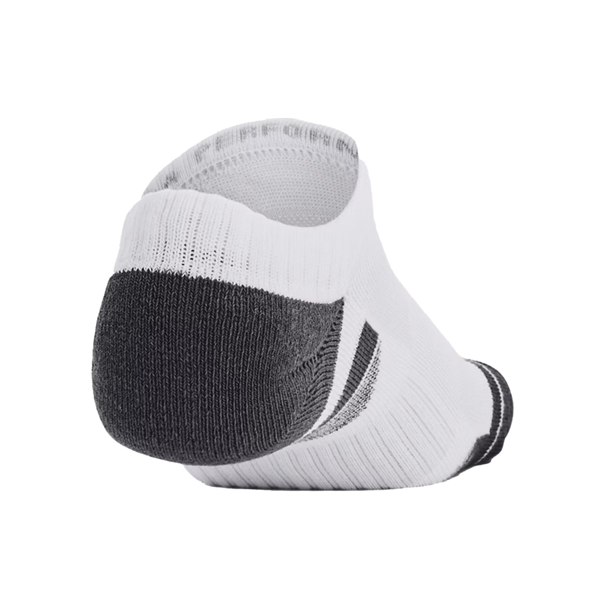 Under Armour Performance Cotton No Show Socks: White