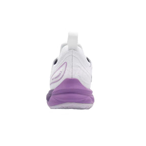 Mizuno Wave Luminous Netball Shoes: White/Purple/Quince