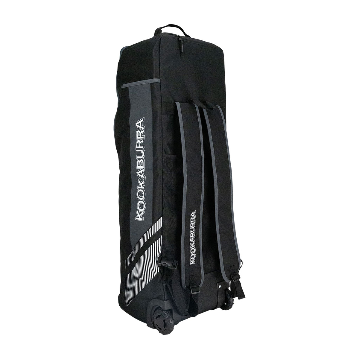 Kookaburra WD5000 Wheelie Duffle Bag 2025: Black/Grey