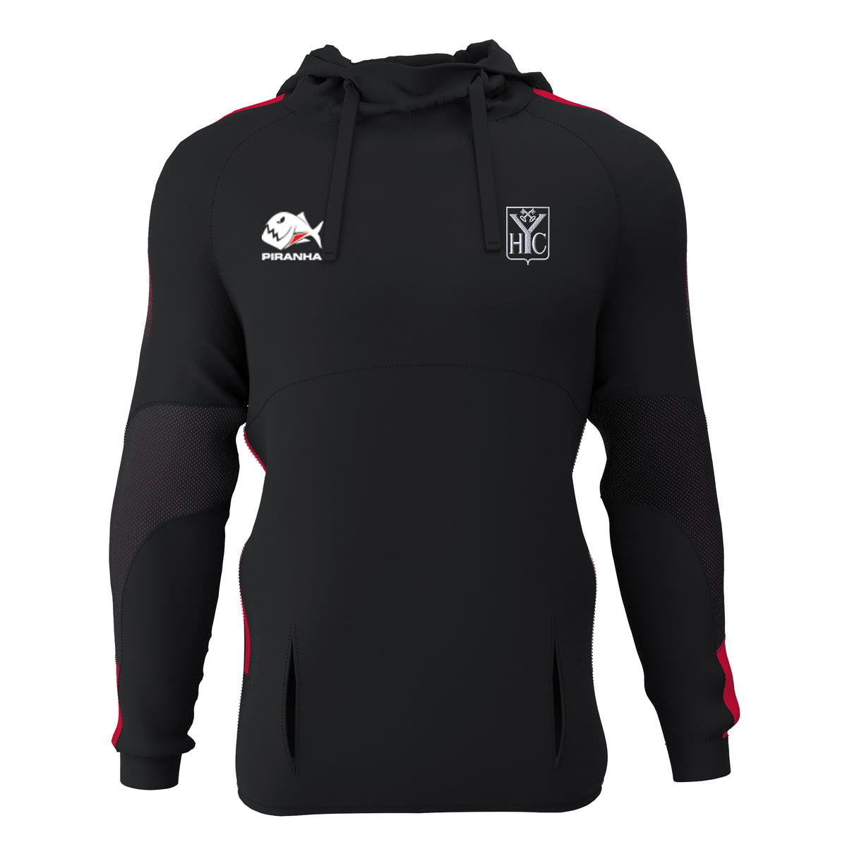 Yateley HC Junior Hoodie: Black/Red